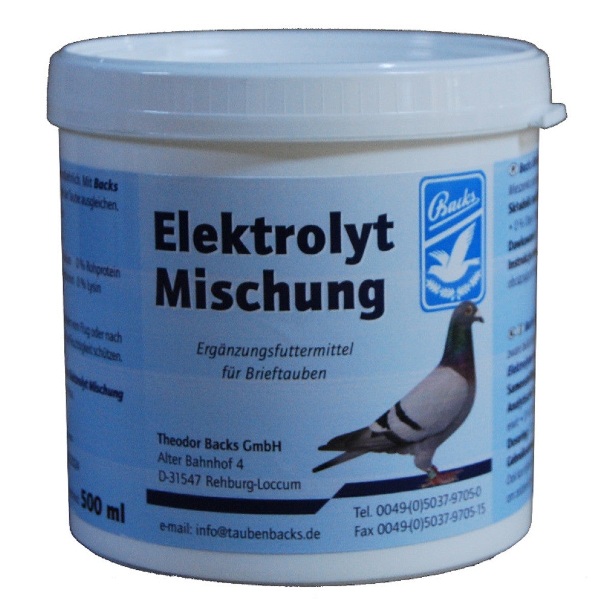 Backs - Elektrolyt Pulver, 500g
