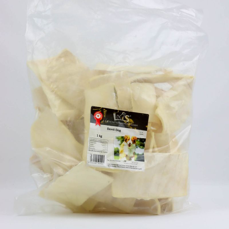 Lenzen & Sabel - Denti Dog Kaustreifen weiß, 1000g