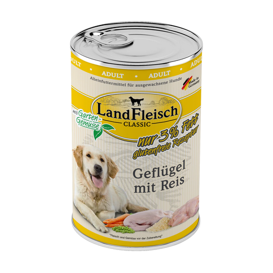 Landfleisch - Classic Geflügel und Reis, 800g