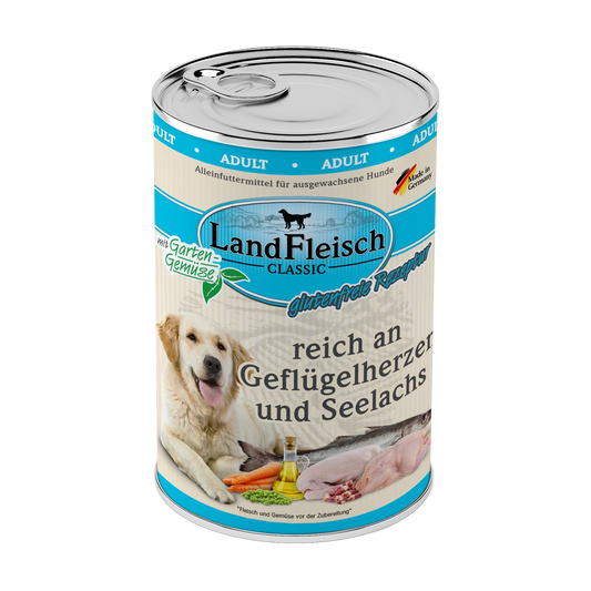 Landfleisch - Classic Geflügelherzen und Seelachs