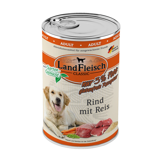 Landfleisch - Classic Rind mit Reis und Gartengemüse extra mager