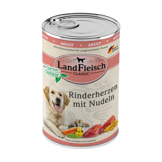 Landfleisch - Classic Rinderherz und Nudeln