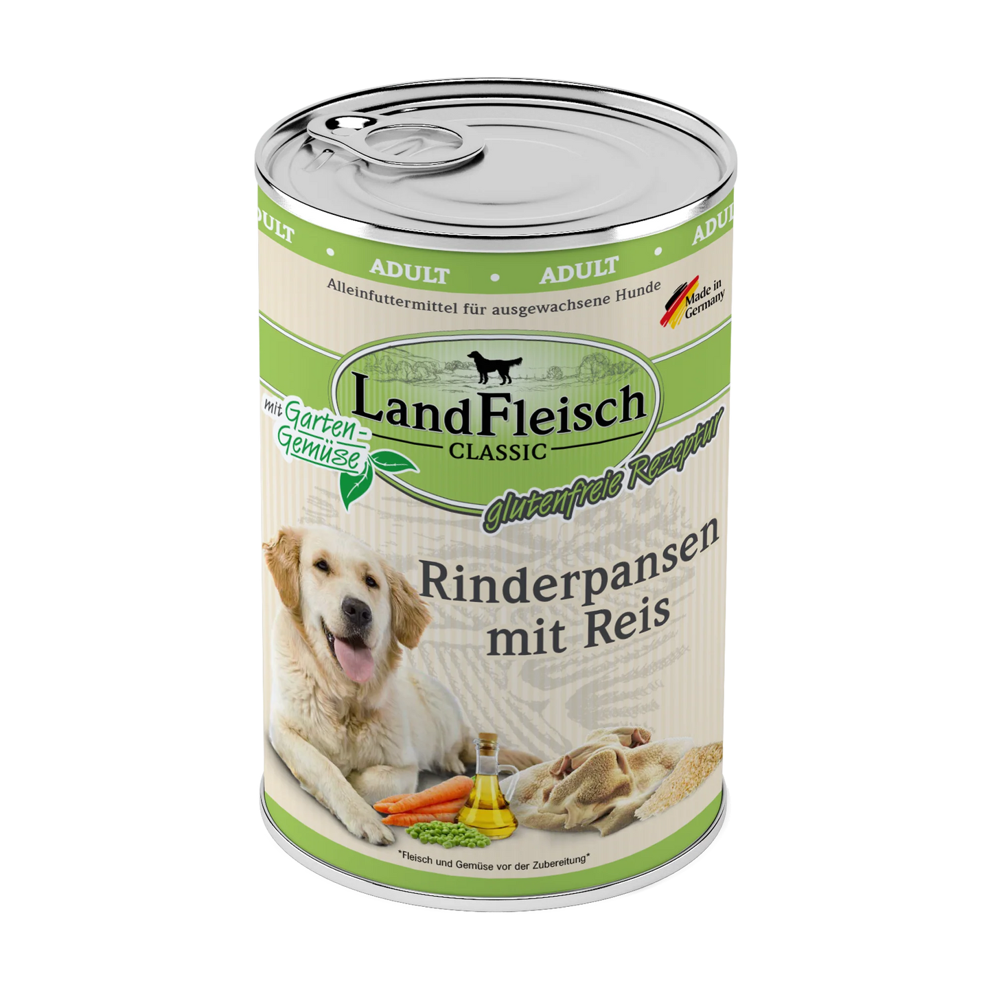 Landfleisch - Classic Rinderpansen mit Reis