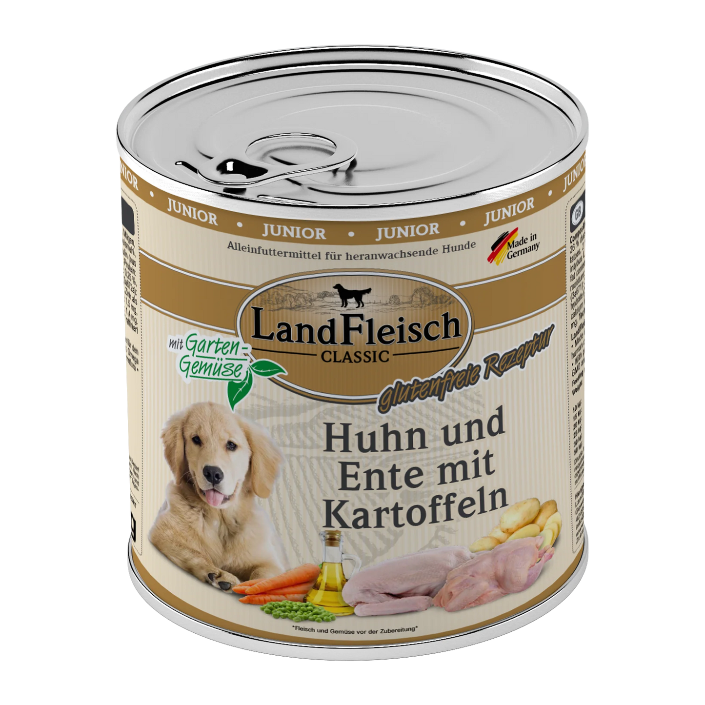 Landfleisch - Classic Junior Huhn, Ente und Kartoffeln mit Gartengemüse