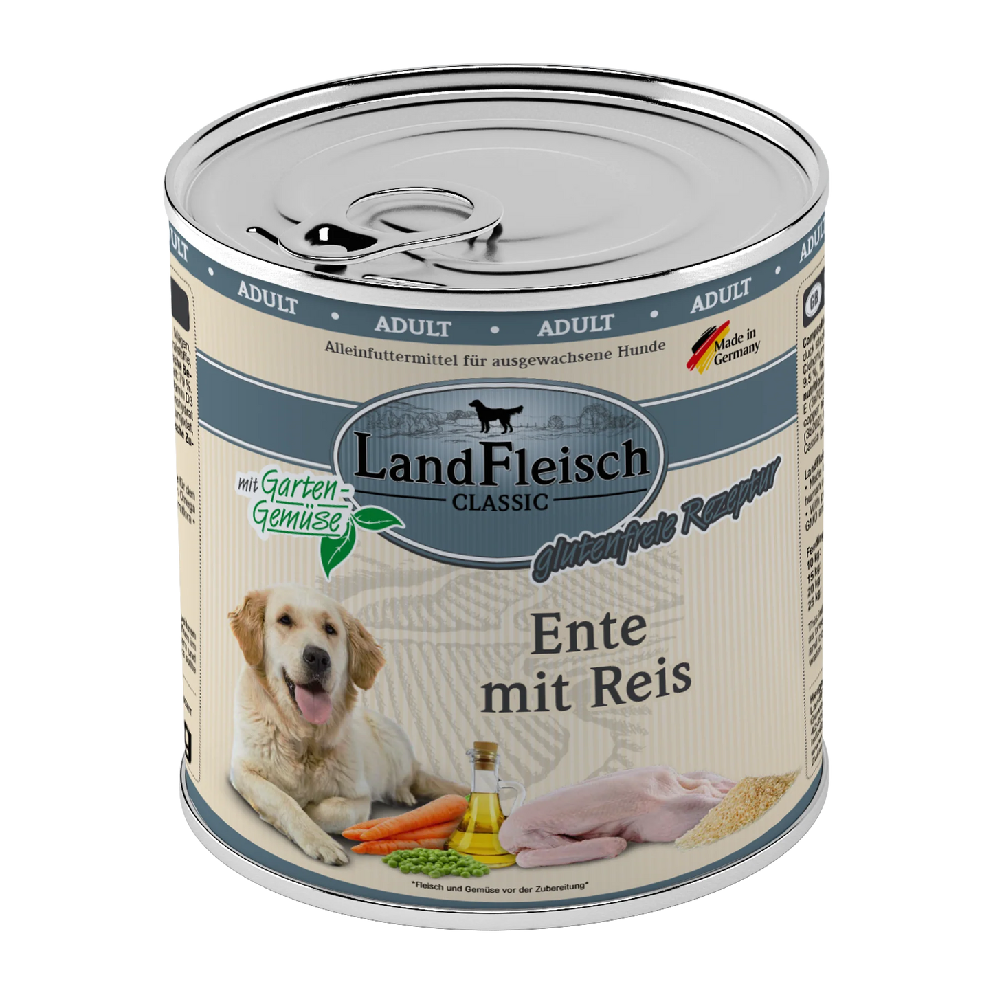 Landfleisch - Classic Ente mit Reis und Gartengemüse
