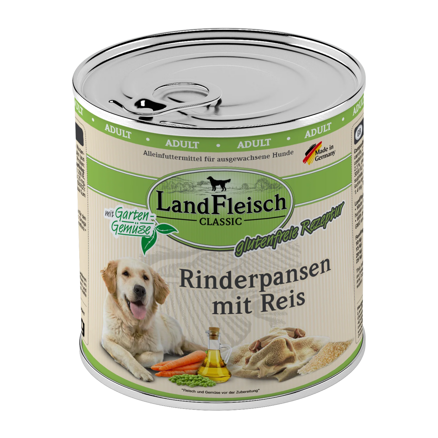 Landfleisch - Classic Rinderpansen mit Reis