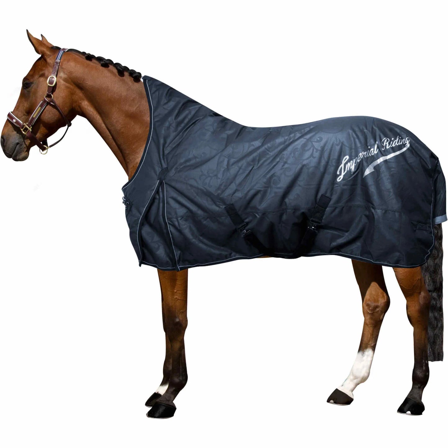 Imperal Riding - Outdoordecke IRHSuper-Dry, 0 g, High-Neck, mit Fleece, navy, 125
