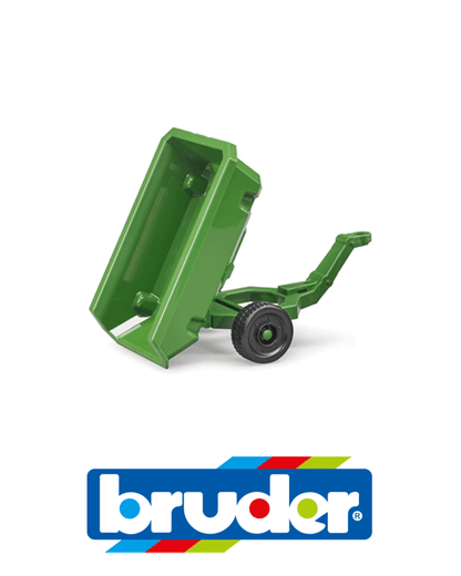 bruder - John Deere Rasentraktor mit Anhänger und Gärtner