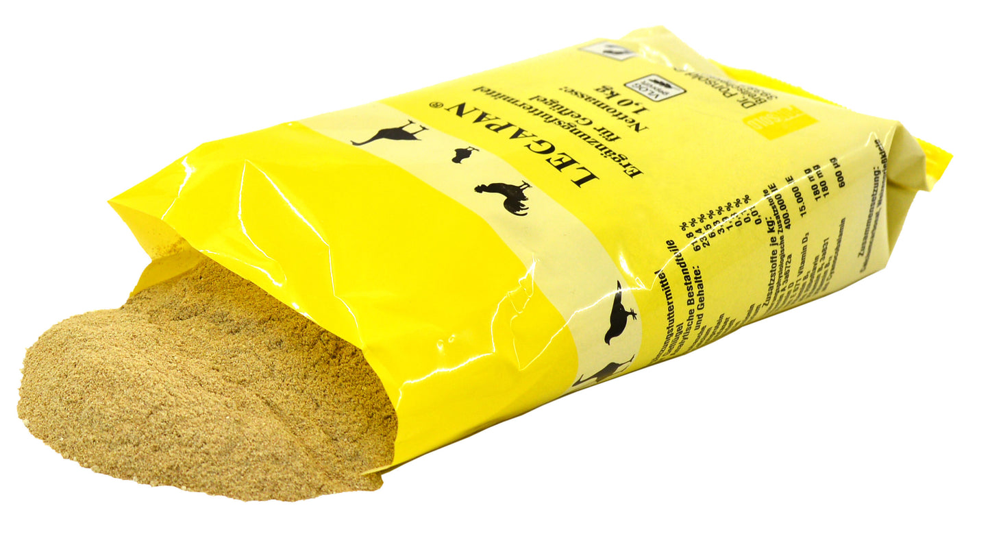 Legapan - 1 Kg für Hühner, Enten. Gänse
