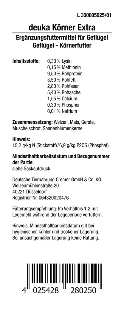 Deuka - Körner Extra, 25 kg