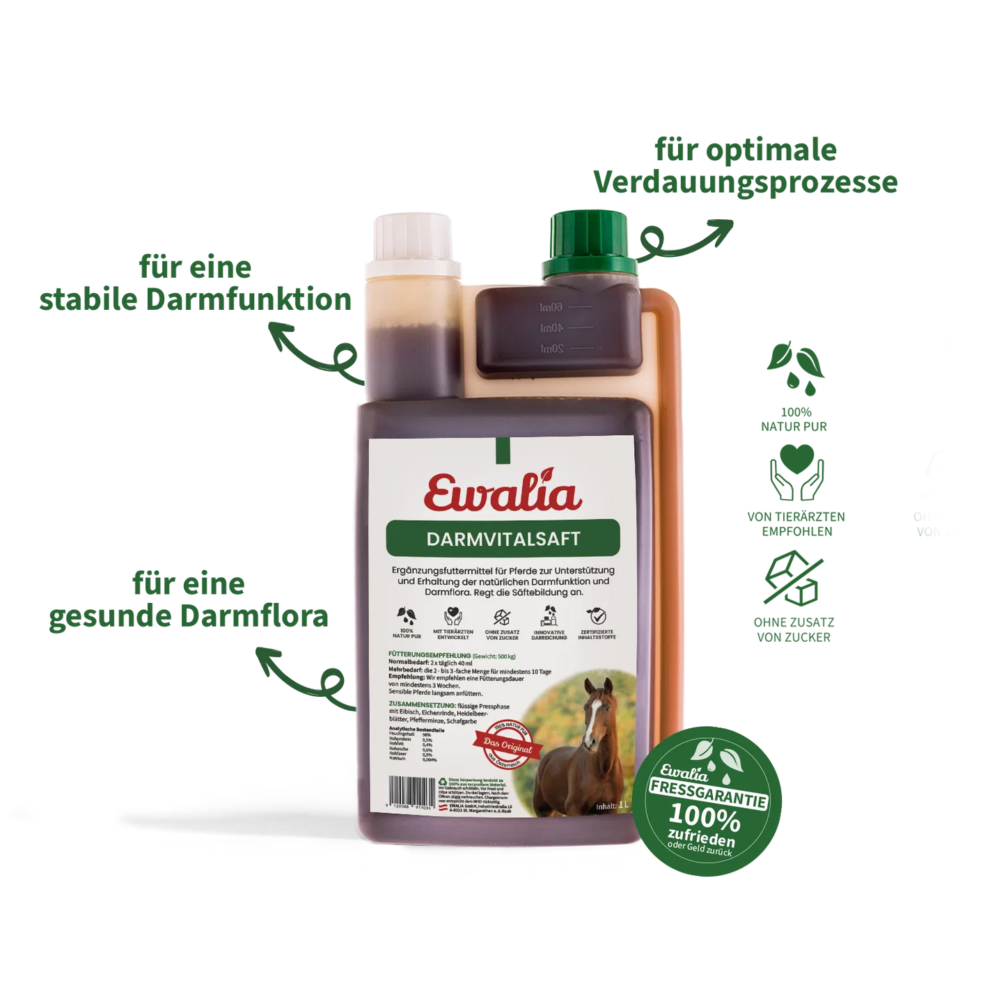 Ewalia - Darmvitalsaft für Pferde