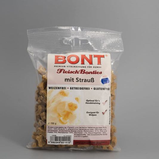 Bont - Fleisch Bonties mit Strauß, 150 g
