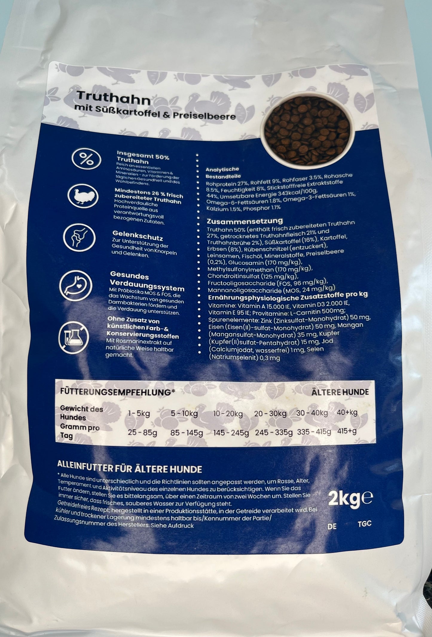 Landmenü - Truthahn mit Süßkartoffel und Preiselbeere