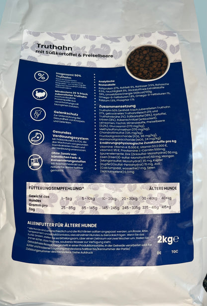 Landmenü - Truthahn mit Süßkartoffel und Preiselbeere