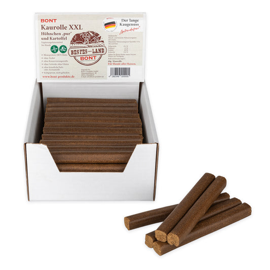 Bont - Kaurolle XXL Hühnchen „pur“ und Kartoffel, Bestes vom Land, 60 g