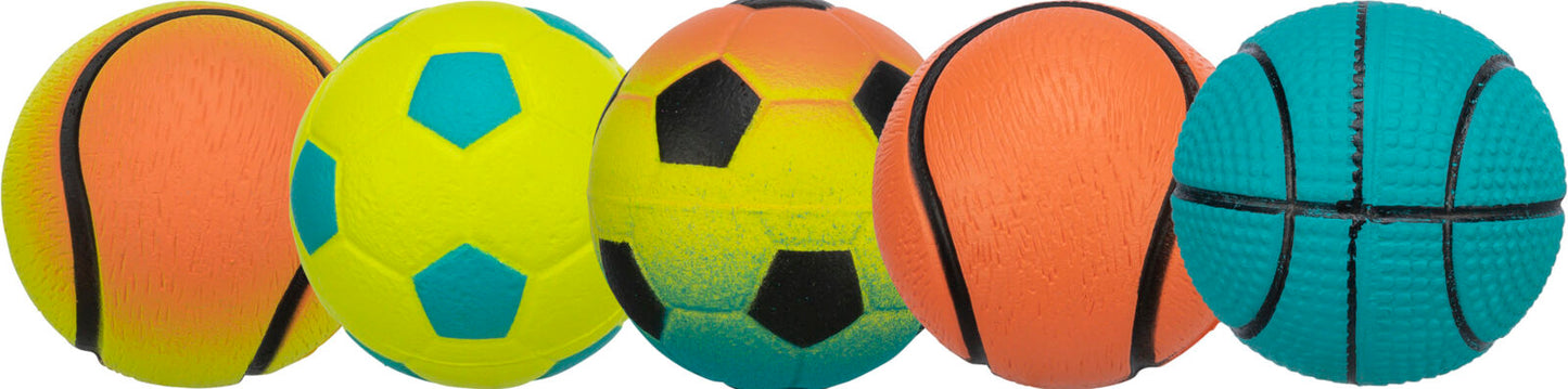 Trixie - Neonball im Display, Moosgummi