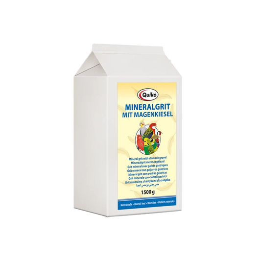 Quiko - Mineralgrit mit Magenkiesel für Ziervögel, 1500g