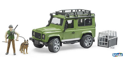 Bruder Land Rover Defender Station Wagon mit Förster und Hund