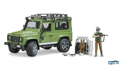 Bruder Land Rover Defender Station Wagon mit Förster und Hund
