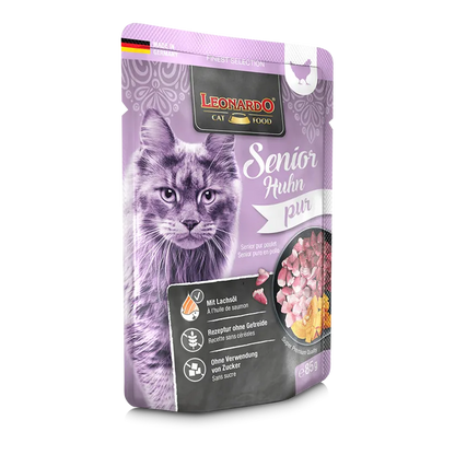 Leonardo - Finest Selection Nassfutter Senior Huhn pur, 85 g