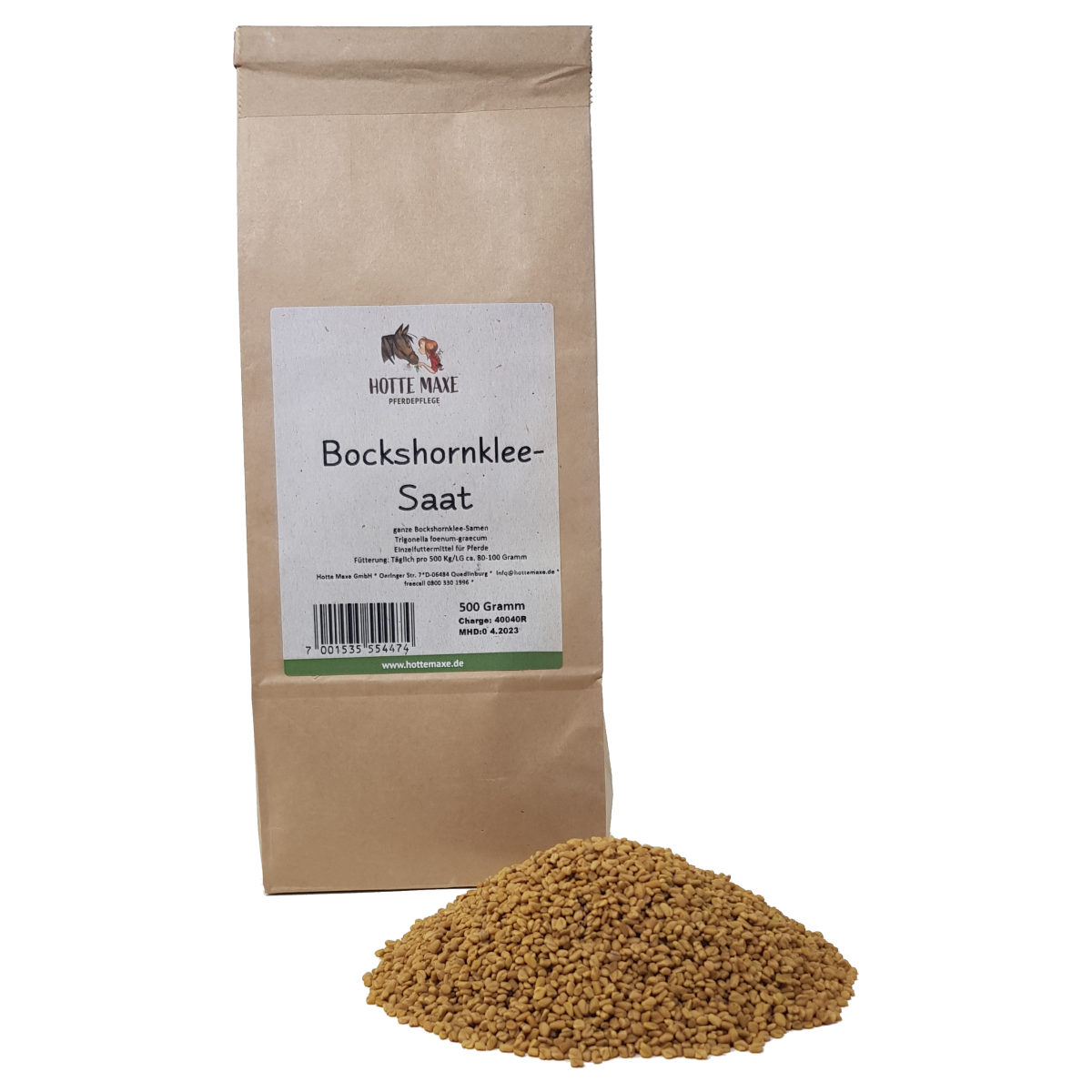 Hotte Maxe - Bockshornklee, ganze Samen, 500g