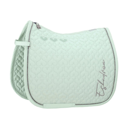 Eskadron - Classic Sports Schabracke " Baumwolle Glitter Crystal " Form - Pony-Dressur Farbe - powder green