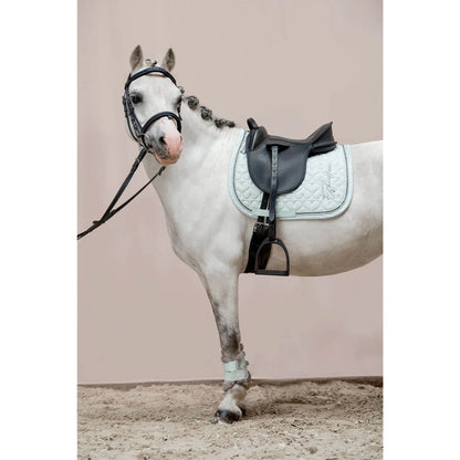 Eskadron - Classic Sports Schabracke " Baumwolle Glitter Crystal " Form - Pony-Dressur Farbe - powder green