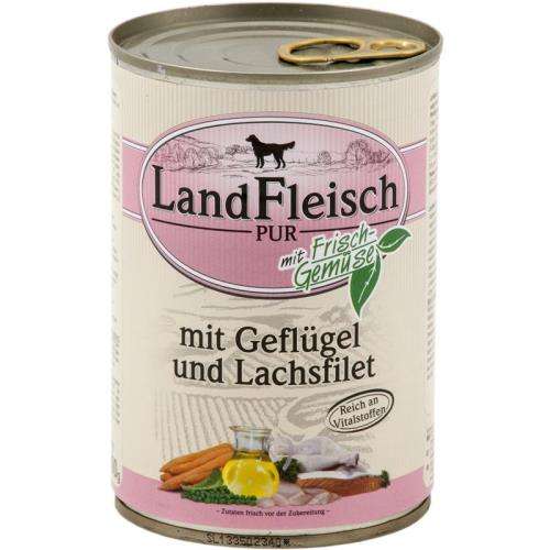 Landfleisch - PUR Geflügel und Lachsfilet, 400g